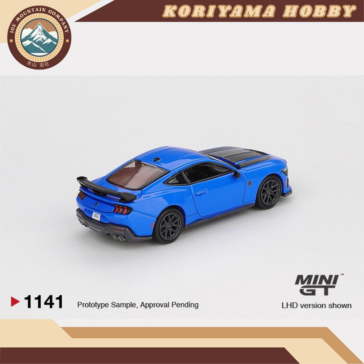 Mini GT 1141 Ford Mustang Dark Horse 2024 Grabber Blue MiniGT