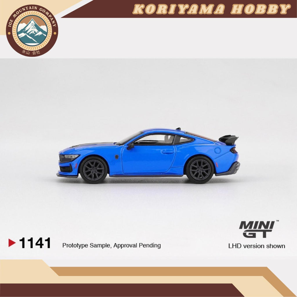Mini GT 1141 Ford Mustang Dark Horse 2024 Grabber Blue MiniGT