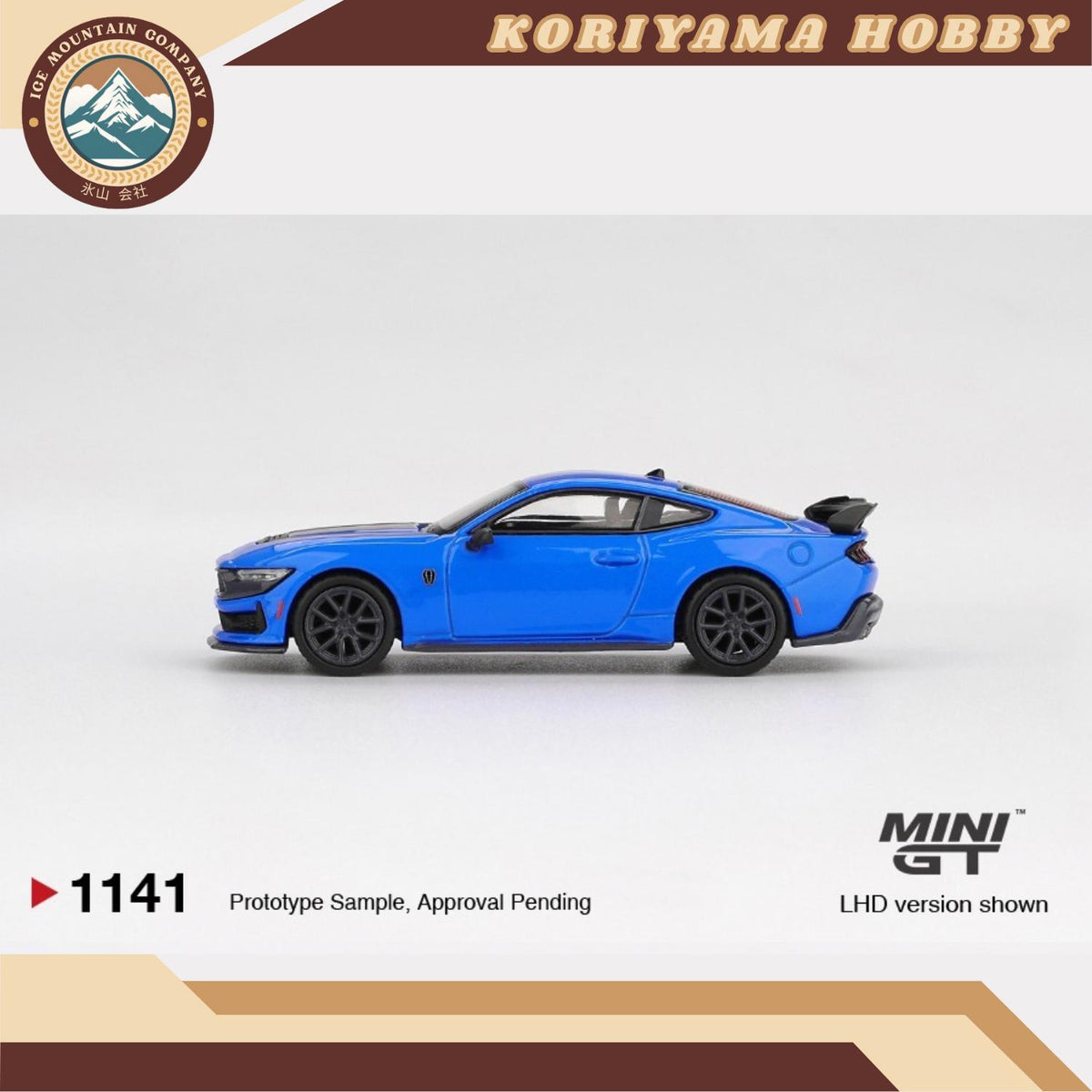 Mini GT 1141 Ford Mustang Dark Horse 2024 Grabber Blue MiniGT