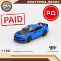 Mini GT 1141 Ford Mustang Dark Horse 2024 Grabber Blue MiniGT
