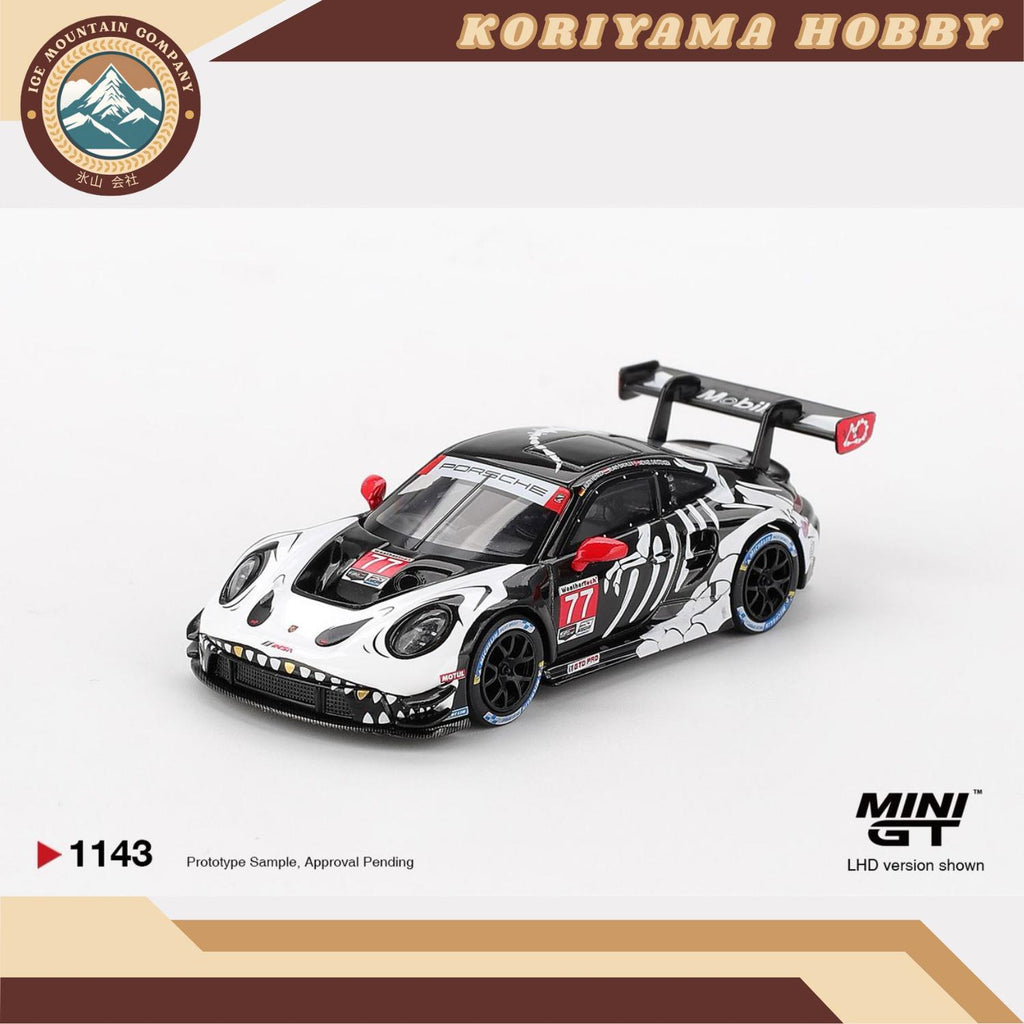 Mini GT 1143 Porsche 911 GT3 R #77 AO Racing 2025 IMSA  Petit Le Mans MiniGT