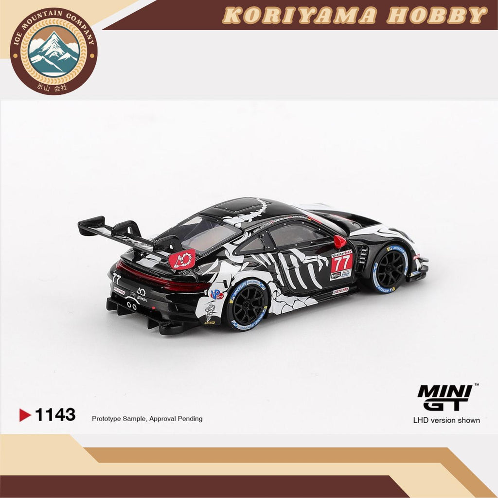 Mini GT 1143 Porsche 911 GT3 R #77 AO Racing 2025 IMSA  Petit Le Mans MiniGT