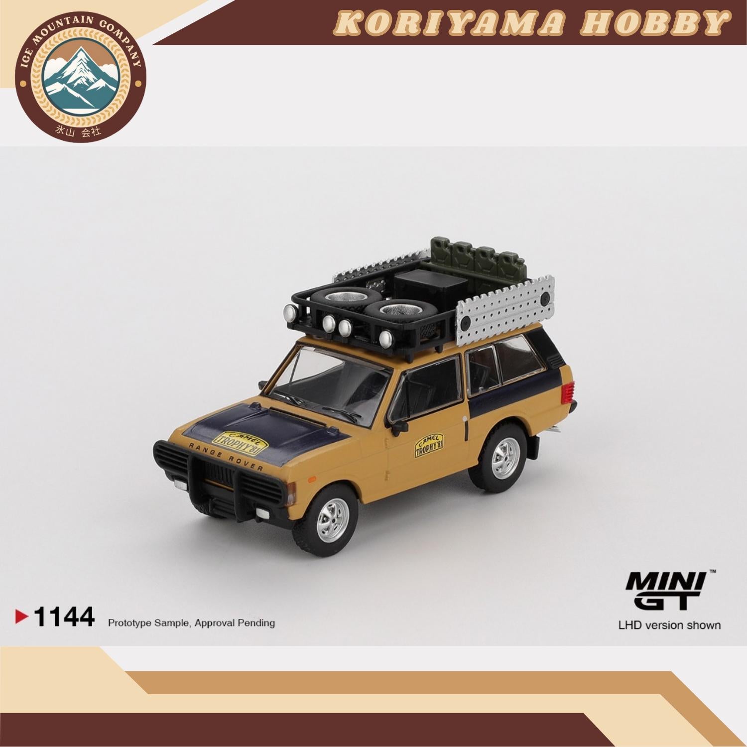 Mini GT 1144 Range Rover 1981 Camel Trophy Sumatra C.Swoboda & K.Mentel Winner MiniGT