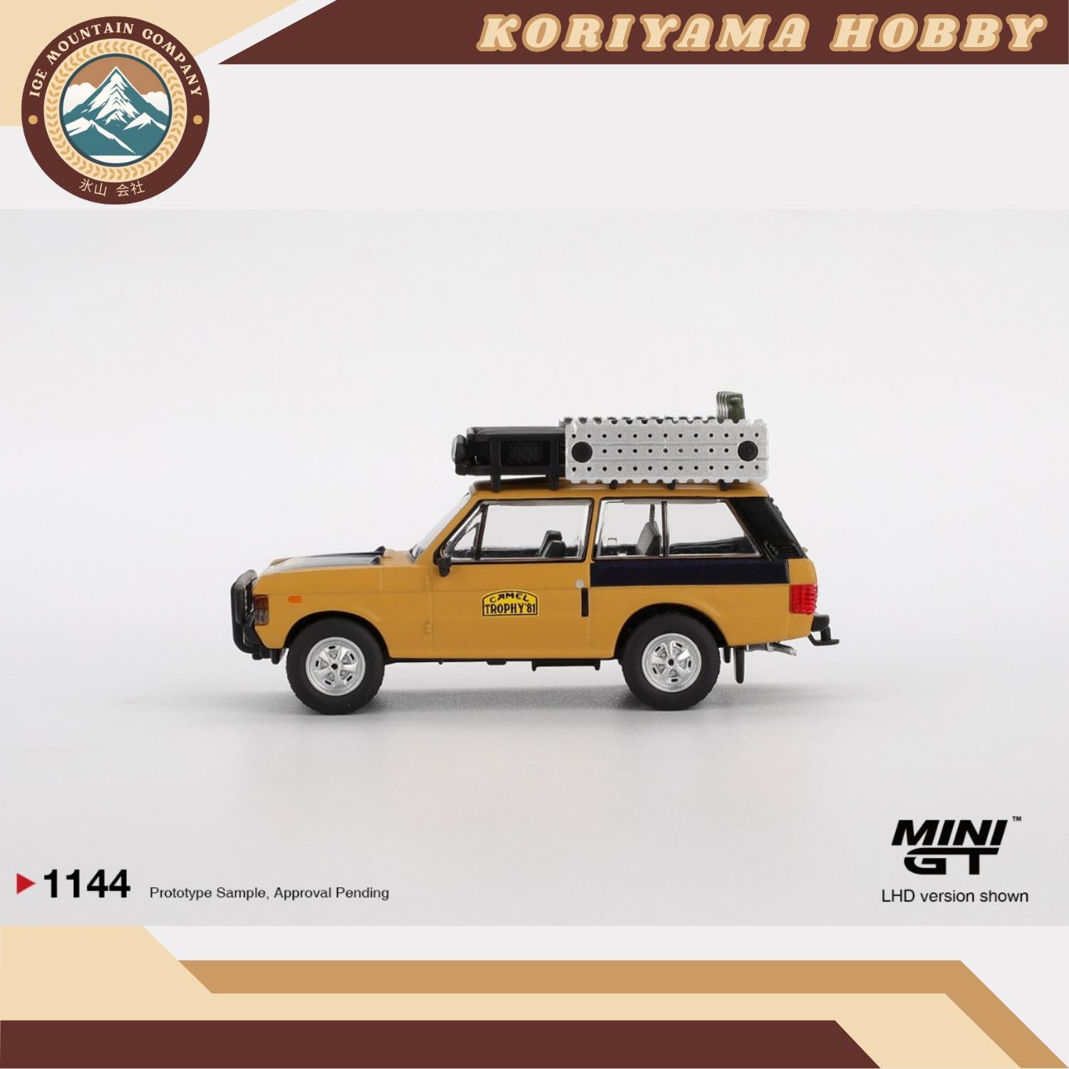 Mini GT 1144 Range Rover 1981 Camel Trophy Sumatra C.Swoboda & K.Mentel Winner MiniGT