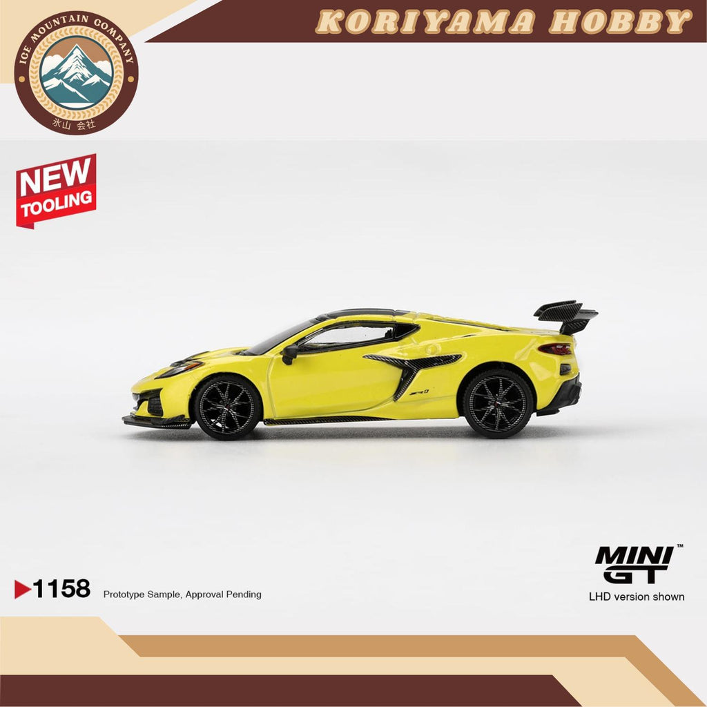 Mini GT 1158 Chevrolet Corvette ZR1  Accelerate Yellow MiniGT