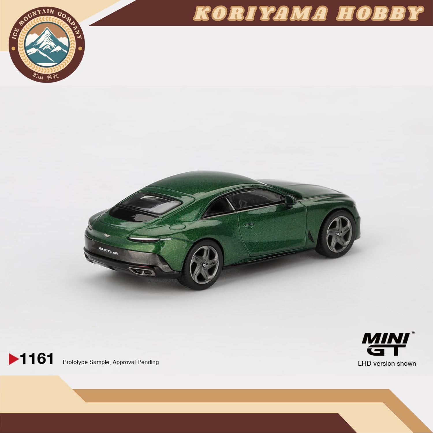 Mini GT 1161 Bentley Batur Scarab Green MiniGT