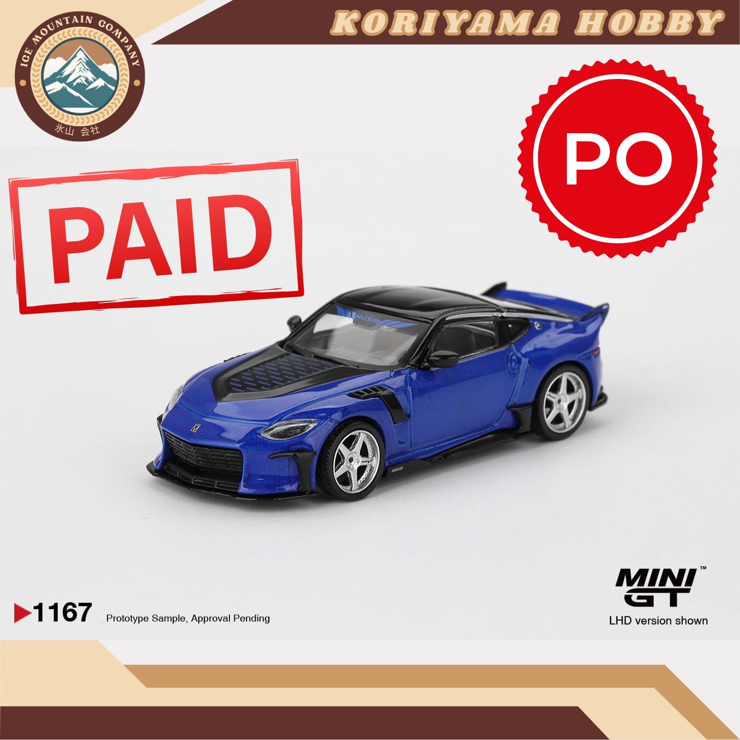 Mini GT 1167 Nissan Z VeilSide FFZ400 Seiran Blue MiniGT