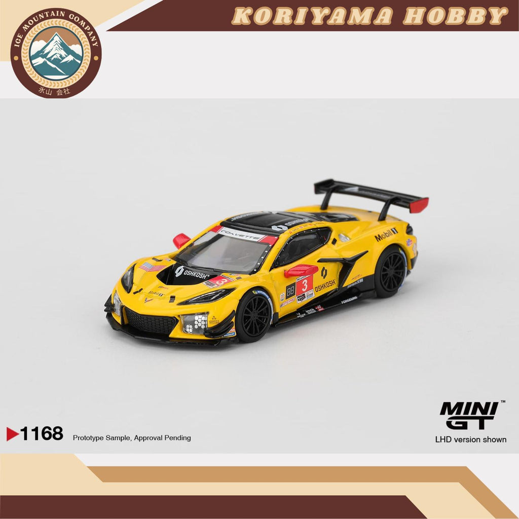 Mini GT 1168 Chevrolet Corvette Z06 GT3.R #3 Corvette Racing by Pratt Miller Motorsports 2025 IMSA Daytona 24 Hrs MiniGT