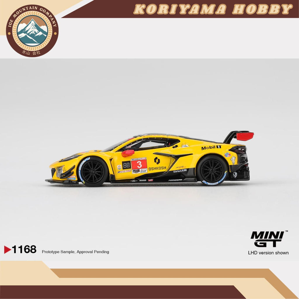 Mini GT 1168 Chevrolet Corvette Z06 GT3.R #3 Corvette Racing by Pratt Miller Motorsports 2025 IMSA Daytona 24 Hrs MiniGT