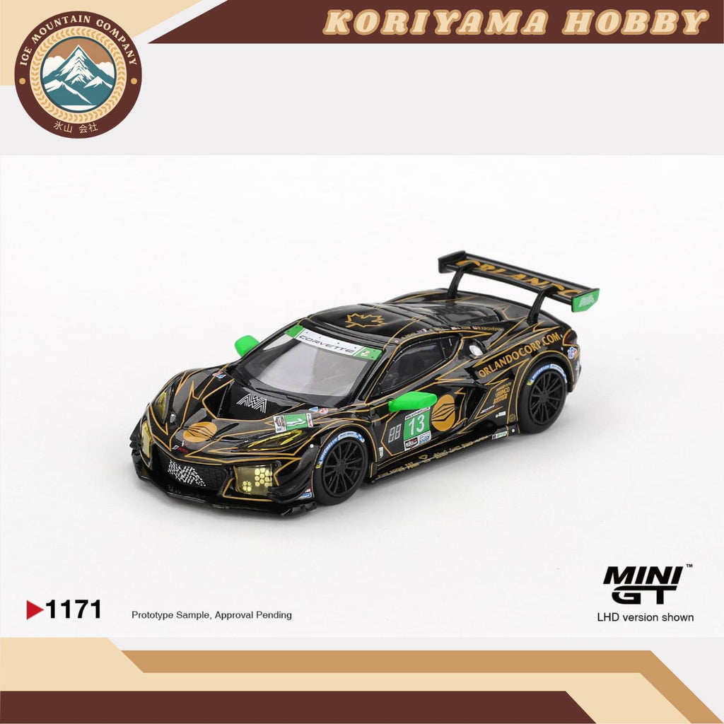 Mini GT 1171 Chevrolet Corvette Z06 GT3.R #13 AWA 2025 IMSA Daytona 24 Hrs MiniGT