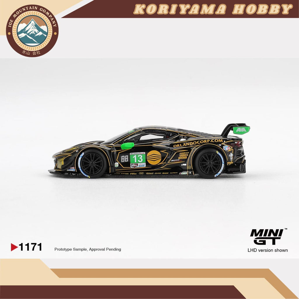 Mini GT 1171 Chevrolet Corvette Z06 GT3.R #13 AWA 2025 IMSA Daytona 24 Hrs MiniGT