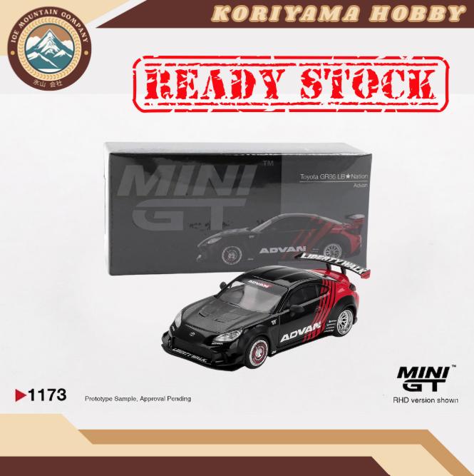 Mini GT 1173 Toyota GR86 LB Nation Advan MiniGT