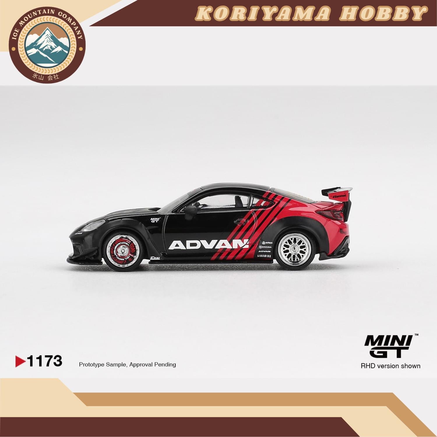 Mini GT 1173 Toyota GR86 LB Nation Advan MiniGT