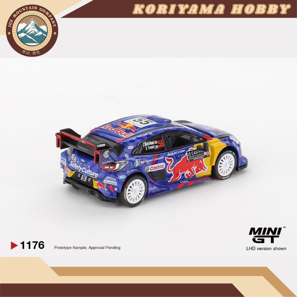 Mini GT 1176 Ford Puma Rally1 #55 M-Sport Ford WRT 2025 Rally Monte-Carlo MiniGT