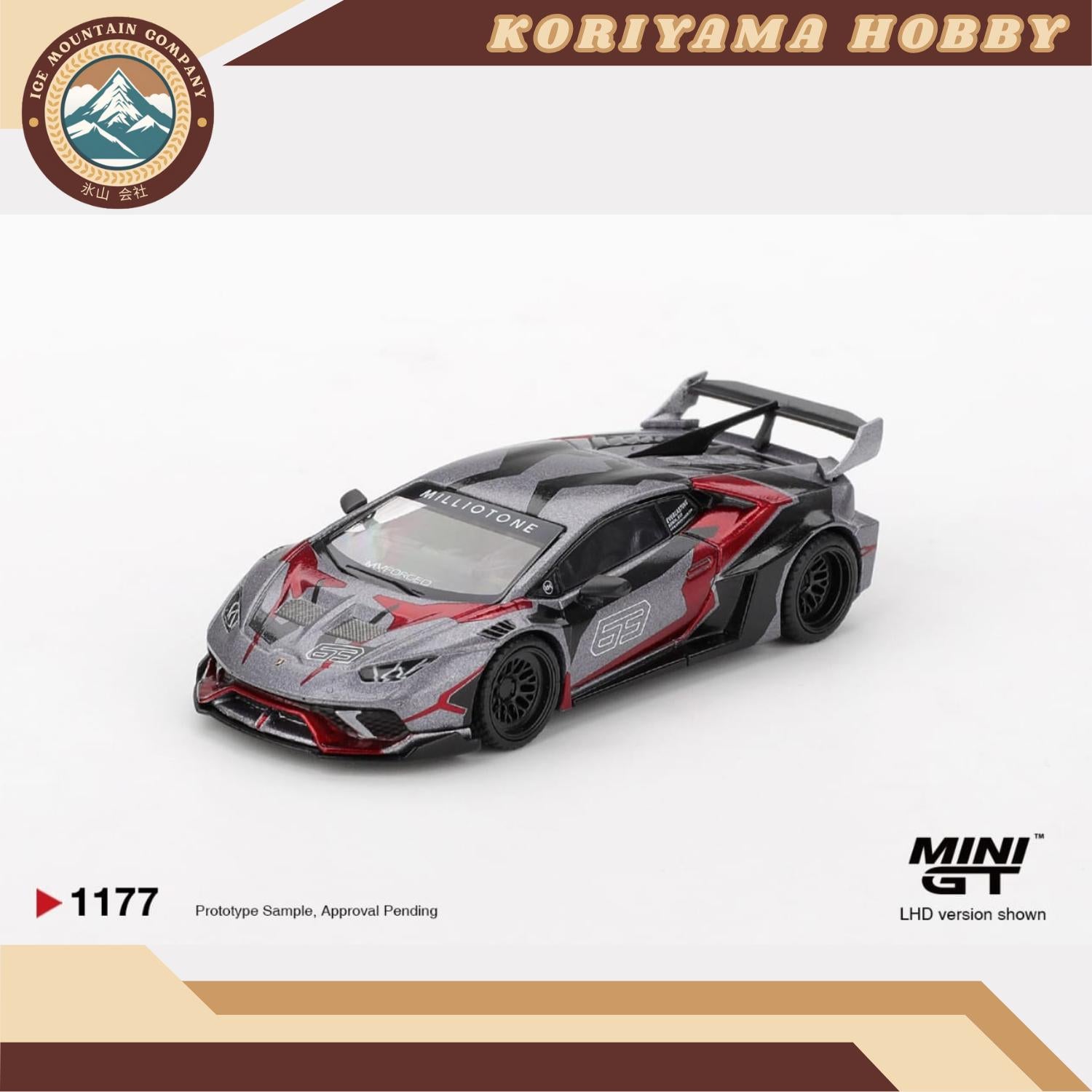 Mini GT 1177 LB WORKS Lamborghini Huracán GT RONIN Box/Blister packaging MiniGT