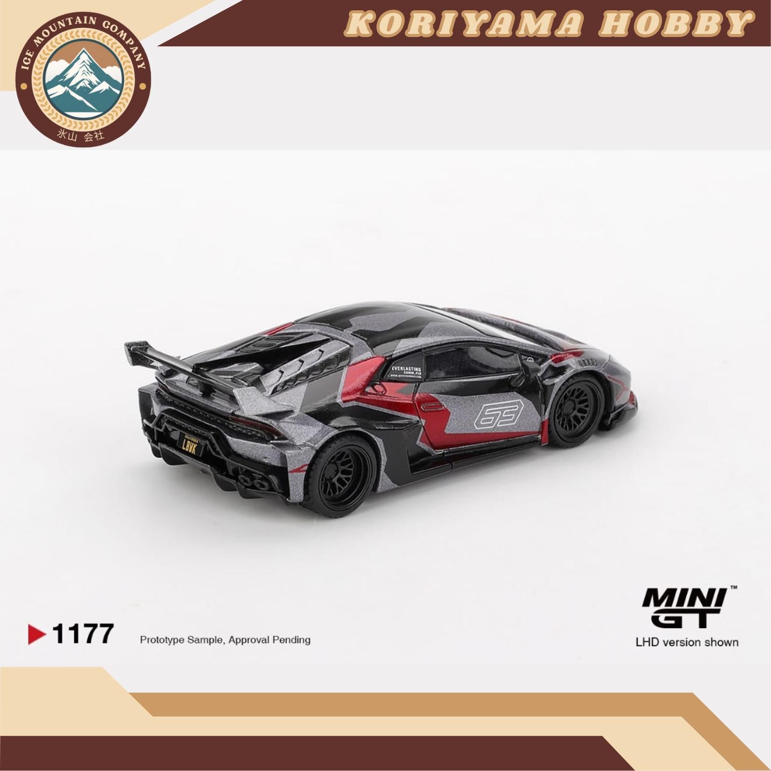 Mini GT 1177 LB WORKS Lamborghini Huracán GT RONIN Box/Blister packaging MiniGT