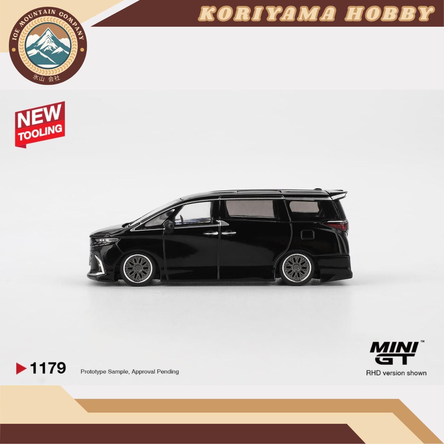 Mini GT 1179 Toyota Alphard 40 KUHL Black MiniGT
