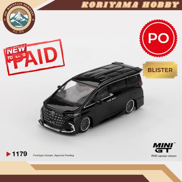 Mini GT 1179 Toyota Alphard 40 KUHL Black MiniGT
