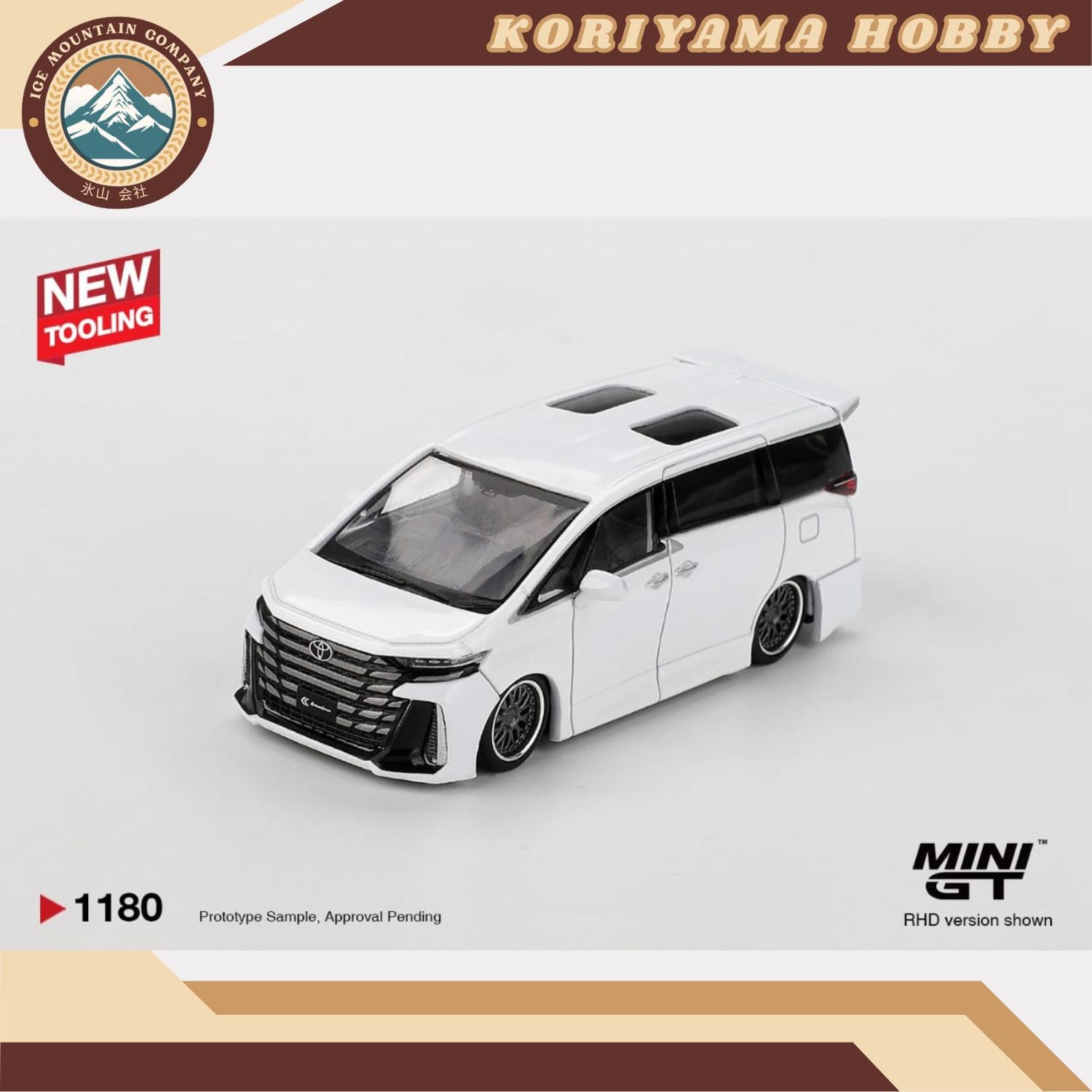 Mini GT 1180 Toyota Vellfire 40 KUHL White MiniGT