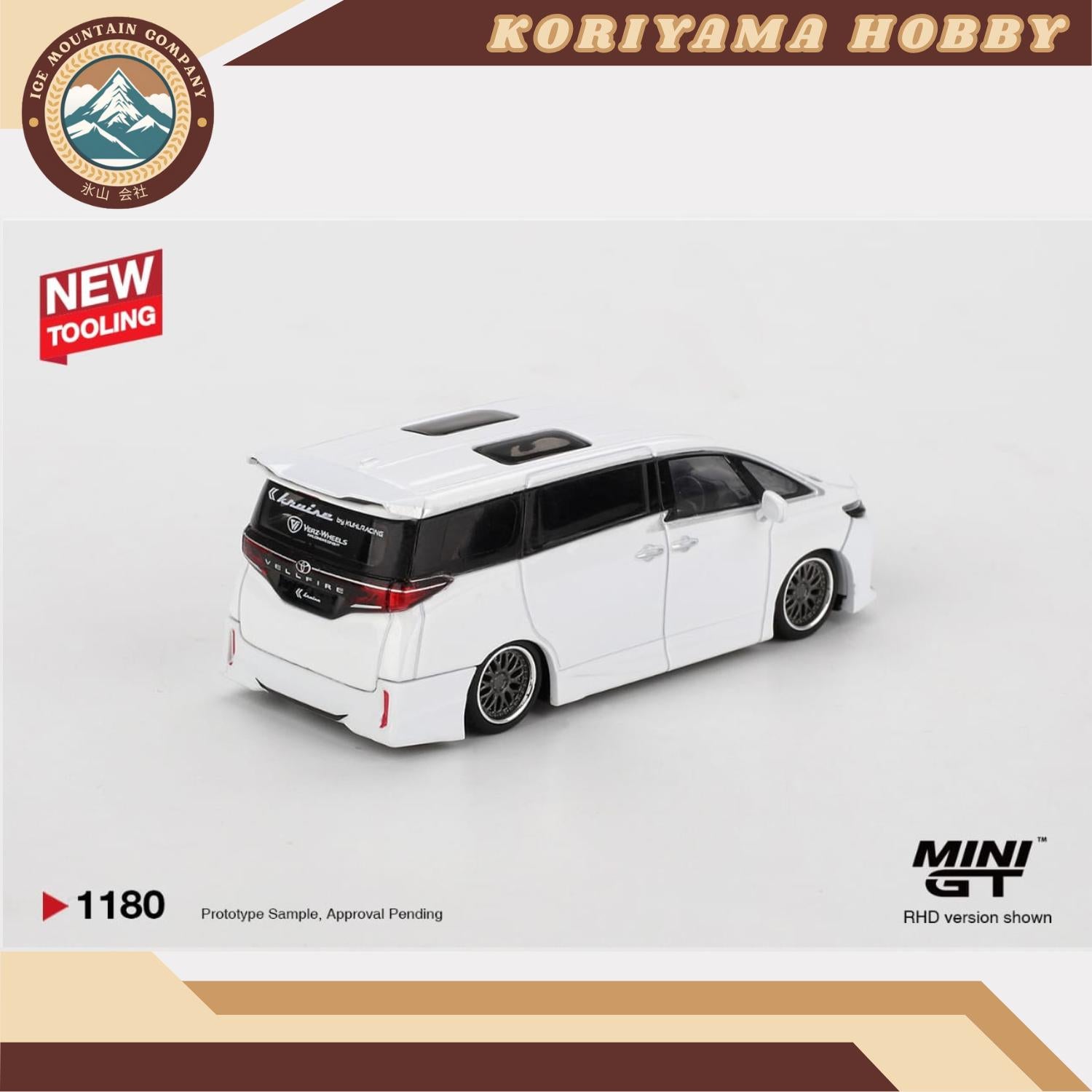 Mini GT 1180 Toyota Vellfire 40 KUHL White MiniGT