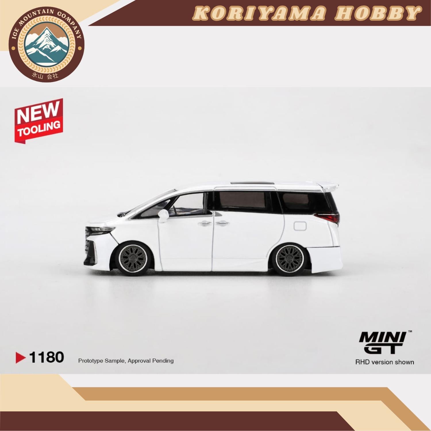 Mini GT 1180 Toyota Vellfire 40 KUHL White MiniGT
