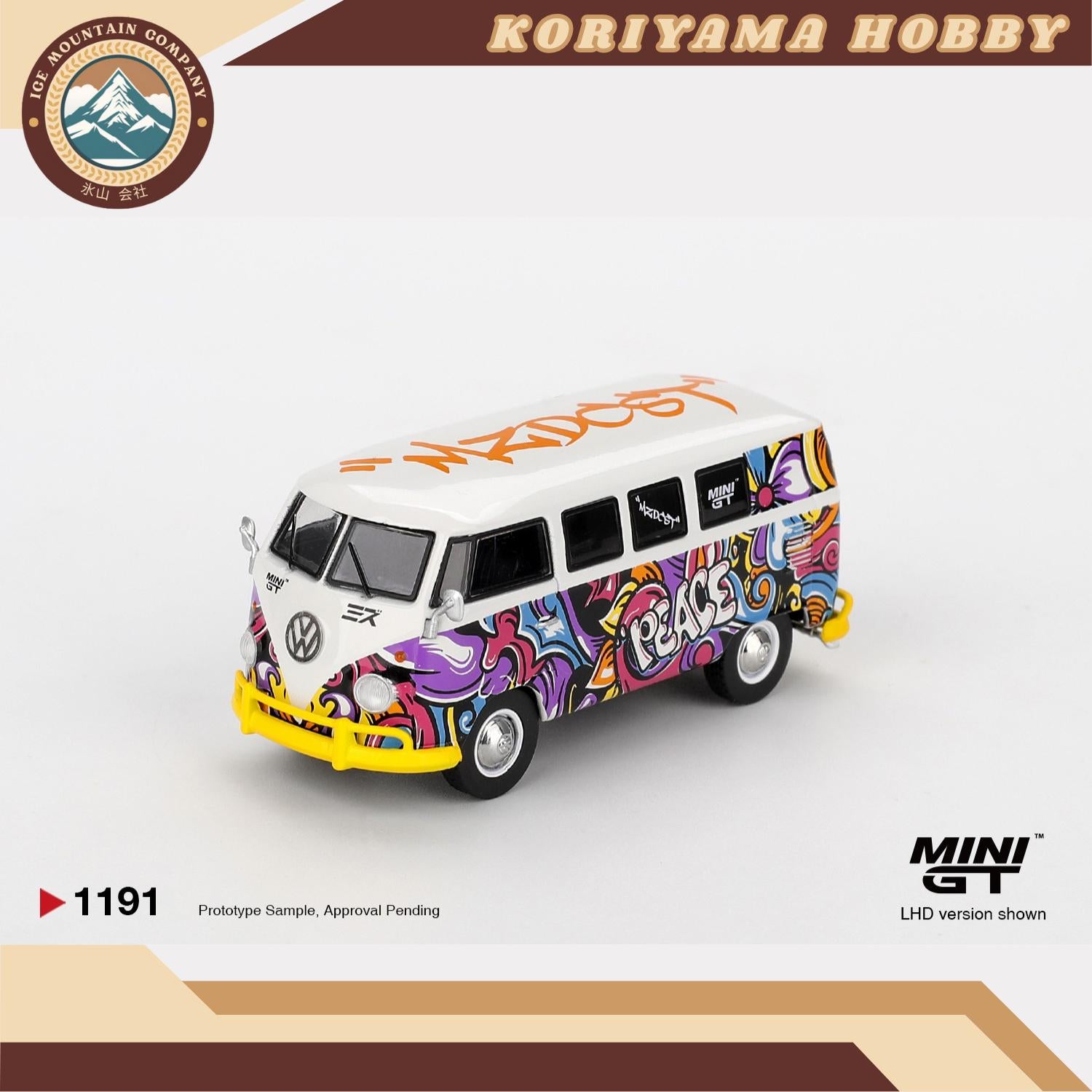 Mini GT 1191 Volkswagen T1 Microbus Mizu Design MiniGT