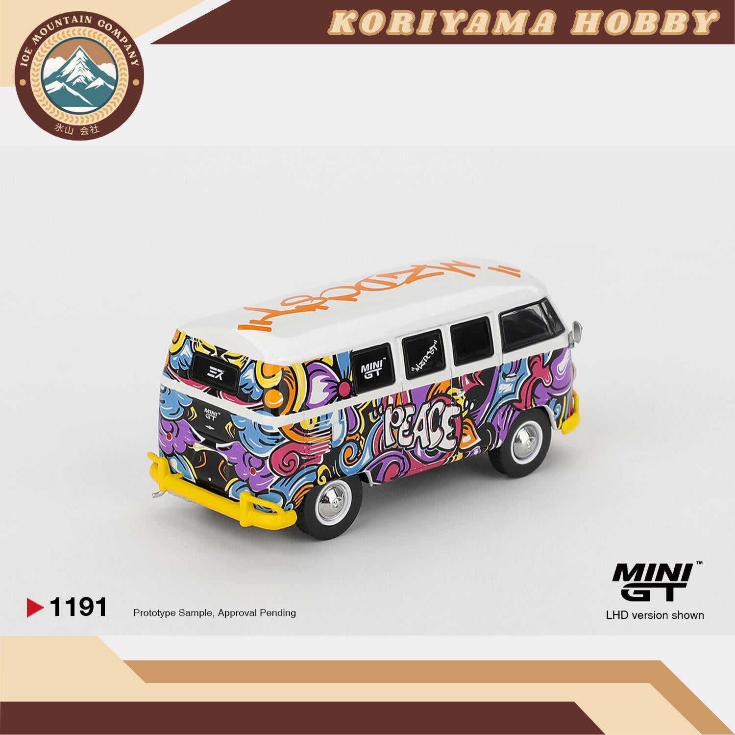 Mini GT 1191 Volkswagen T1 Microbus Mizu Design MiniGT