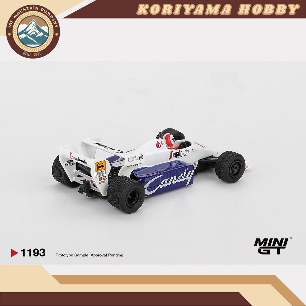Mini GT 1193 Toleman TG184 #20 Johnny Cecotto 1984 Monaco Grand Prix MiniGT