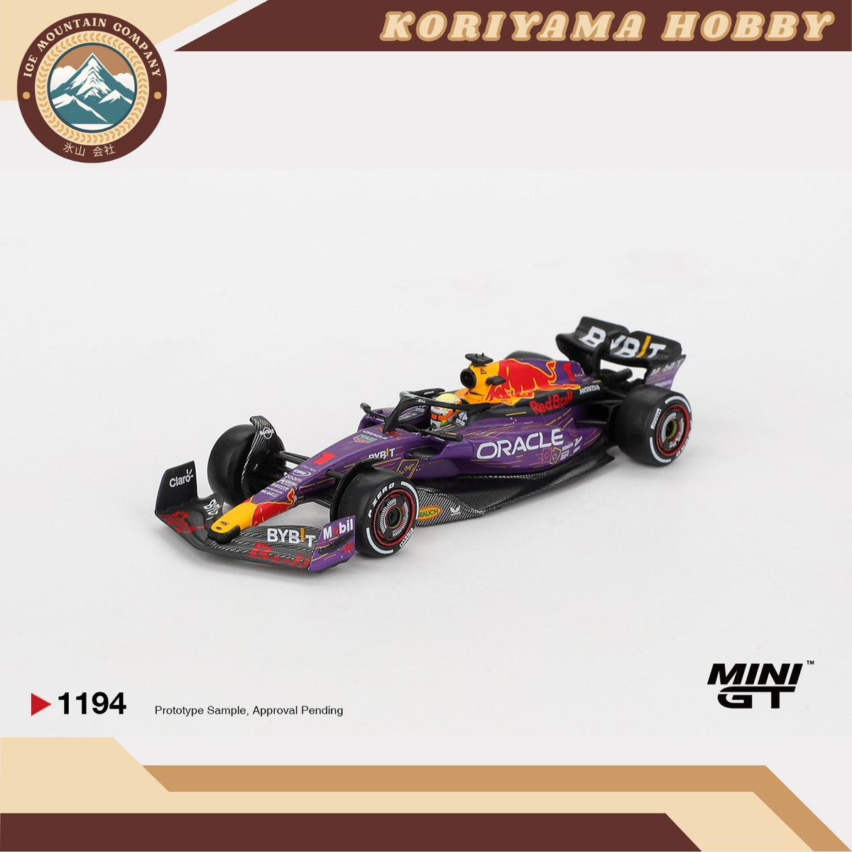 Mini GT 1194 Oracle Red Bull Racing RB19 #1 Max Verstappen 2023 F1 2023 Las Vegas GP Winner Box / Blister Packaging MiniGT