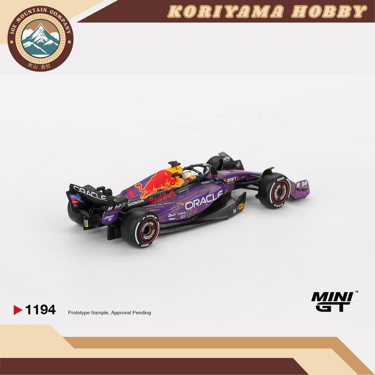 Mini GT 1194 Oracle Red Bull Racing RB19 #1 Max Verstappen 2023 F1 2023 Las Vegas GP Winner Box / Blister Packaging MiniGT