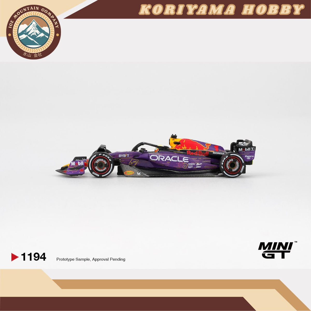 Mini GT 1194 Oracle Red Bull Racing RB19 #1 Max Verstappen 2023 F1 2023 Las Vegas GP Winner Box / Blister Packaging MiniGT