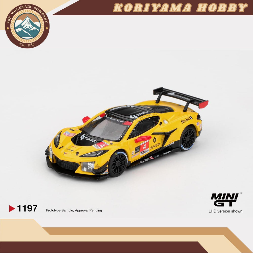 Mini GT 1197 Chevrolet Corvette Z06 GT3.R #4 Corvette Racing by Pratt Miller Motorsports 2025 IMSA Daytona 24 Hrs MiniGT
