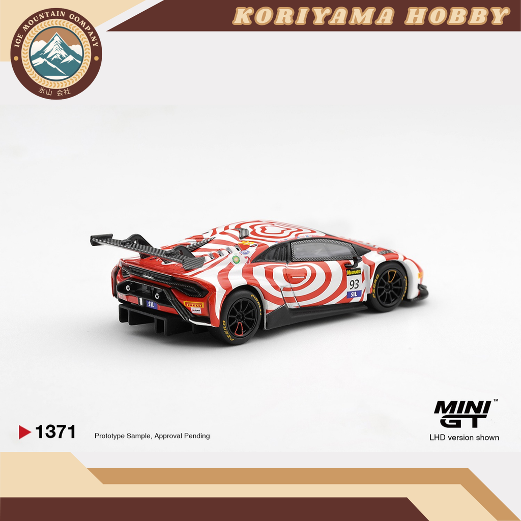 Mini GT 1371 Lamborghini Huracan GT3 EVO2 #93 Wall Racing 2025 Bathurst 12 hrs MiniGT