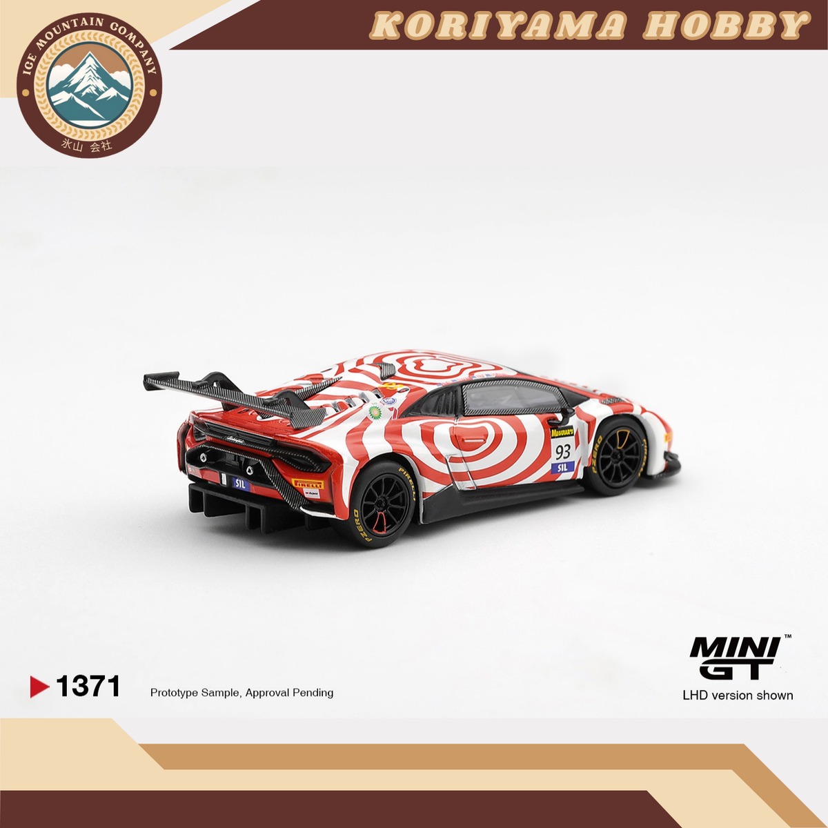 Mini GT 1371 Lamborghini Huracan GT3 EVO2 #93 Wall Racing 2025 Bathurst 12 hrs MiniGT