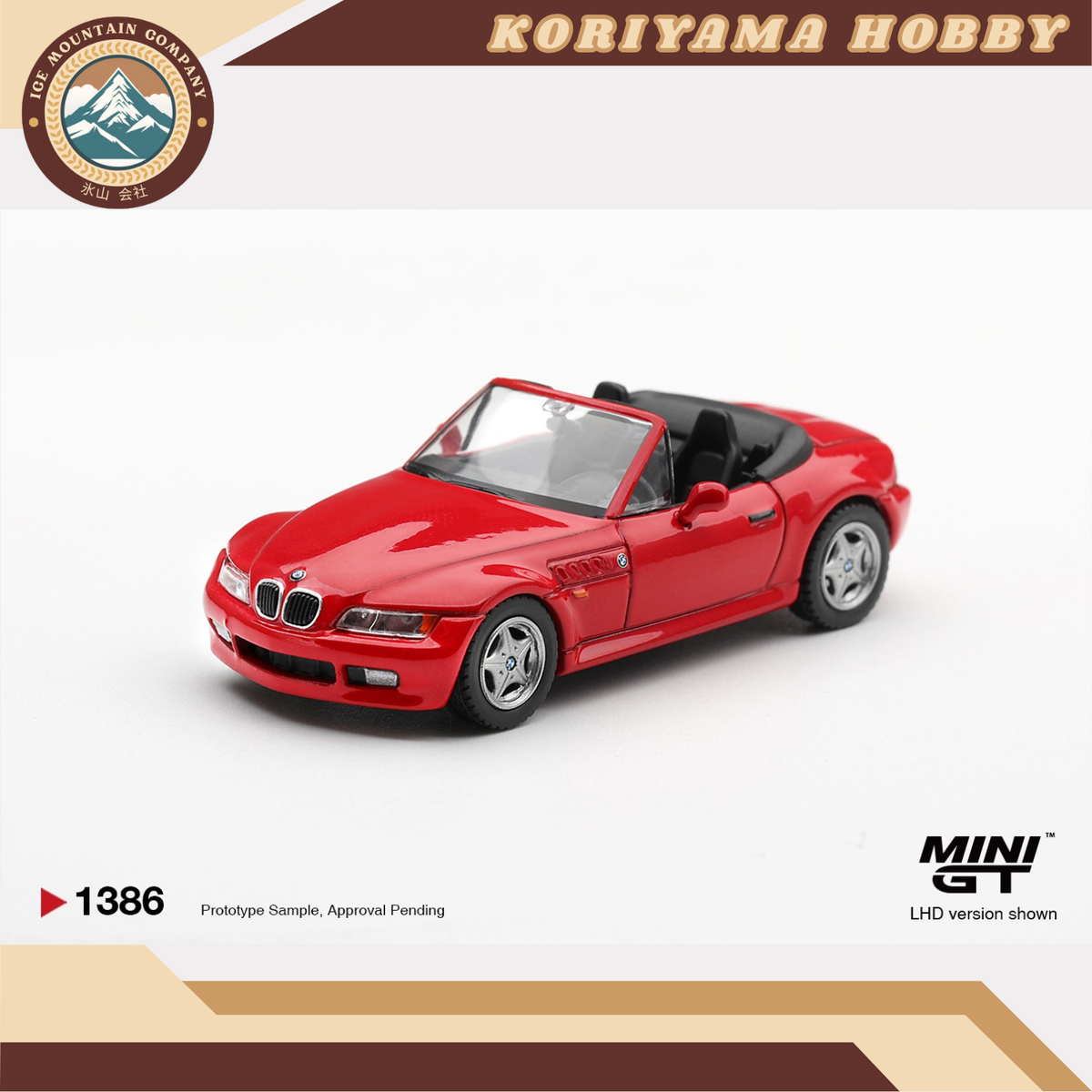 Mini GT 1386 BMW Z3 Hellrot MiniGT