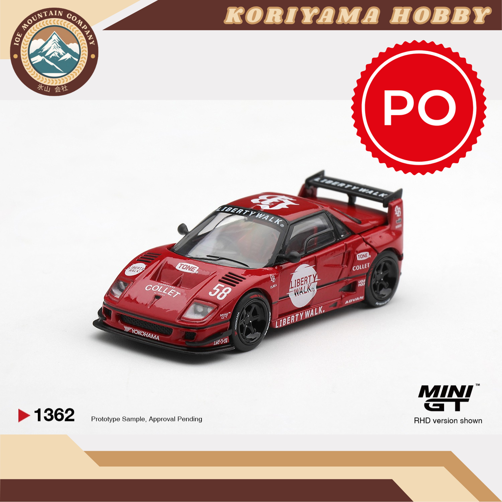 Mini GT 1362 Mazda AZ-1 Liberty Walk LB40 LB-Hinomaru Red MiniGT