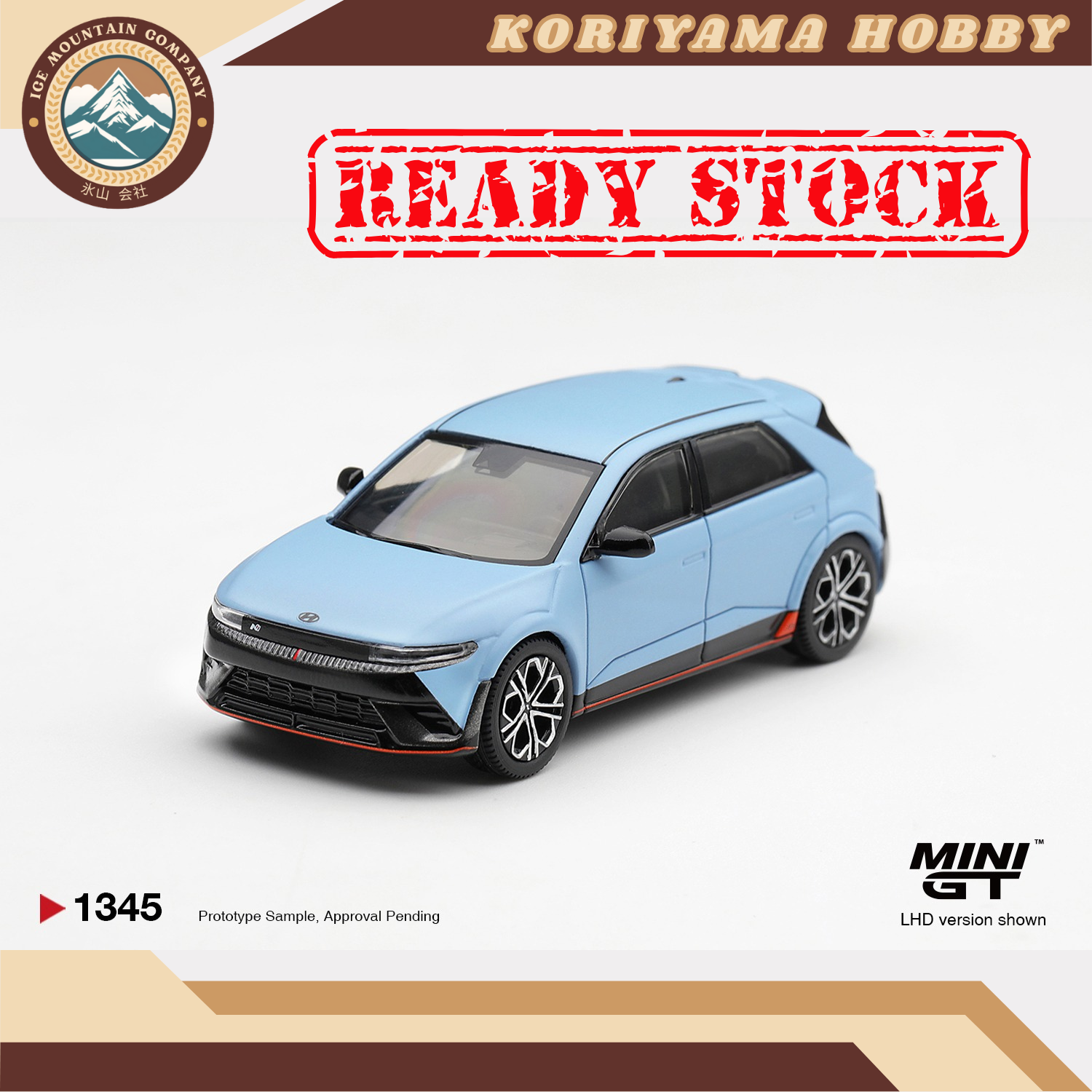 Mini GT 1345 Hyundai Ioniq 5 N Performance Blue Matt MiniGT