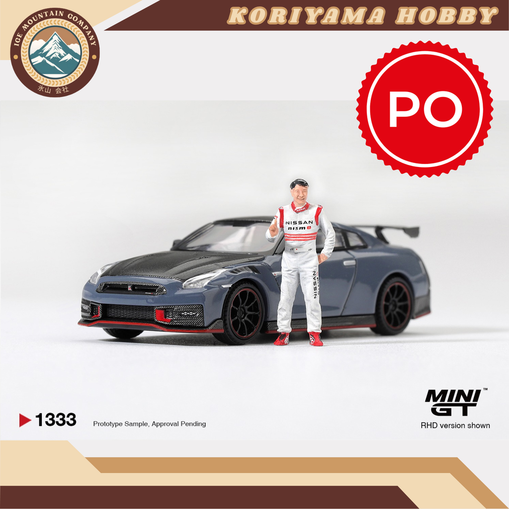 Mini GT 1333 Nissan GT-R Nismo 2024 Tsukuba Production Car Lap Record W / Matsuda Figure Tsugio Matsuda Collection MiniGT