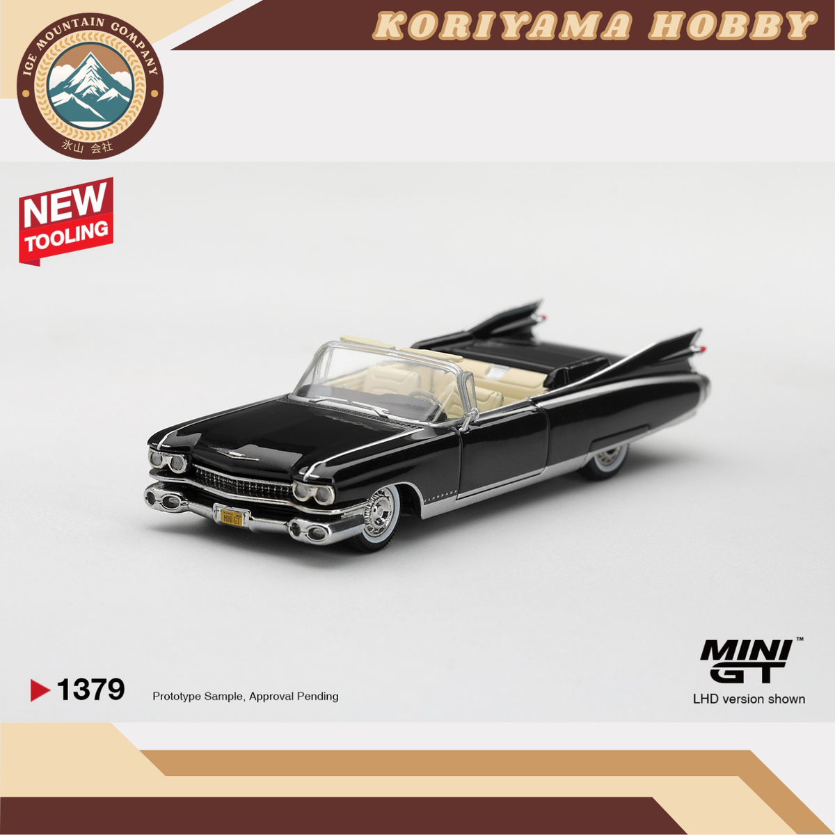 Mini GT 1379 Cadillac Eldorado Biarritz 1959 Black MiniGT