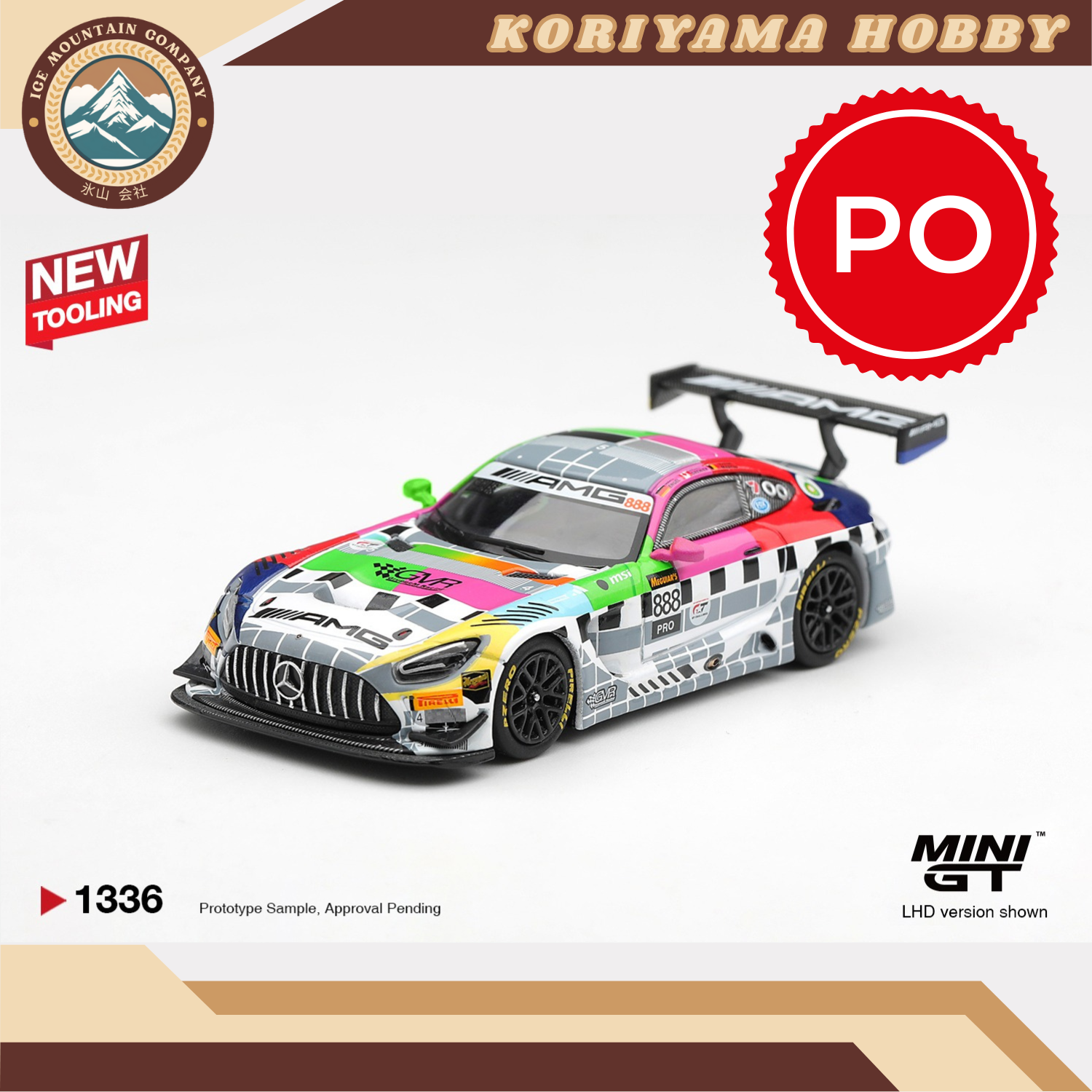 Mini GT 1336 Mercedes-AMG GT3 #888 Mercedes-AMG Team GMR Meguiar s Bathurst 12 Hour 2025 MiniGT