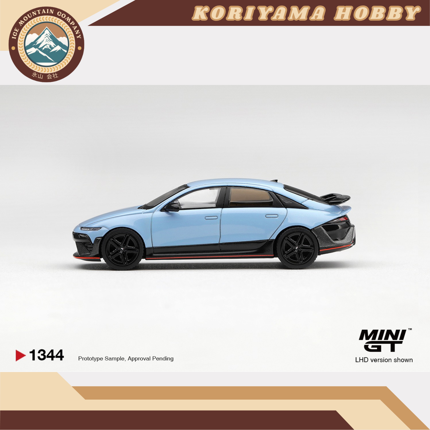 Mini GT 1344 Hyundai Ioniq 6 N Performance Blue Pearl MiniGT