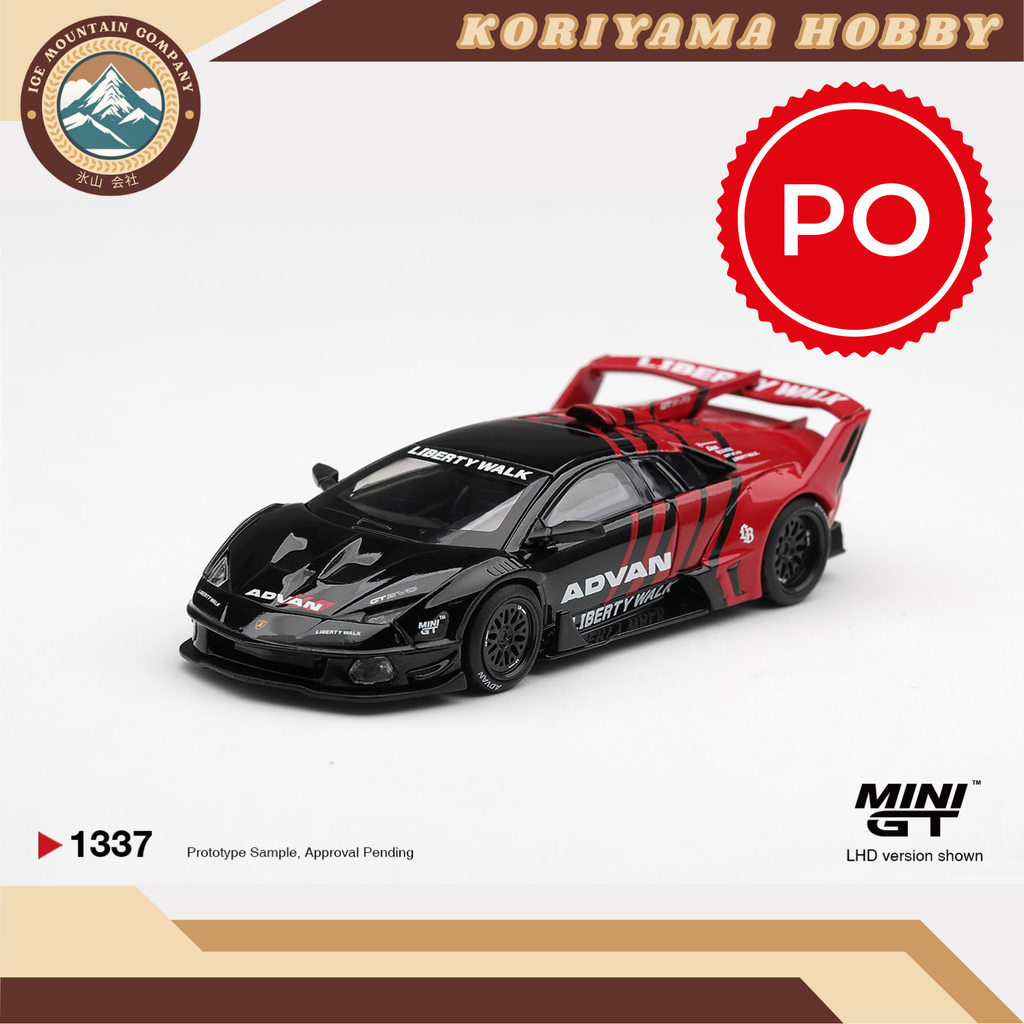Mini GT 1337 Lamborghini LB-Silhouette WORKS MURCIELAGO GT Evo Advan MiniGT
