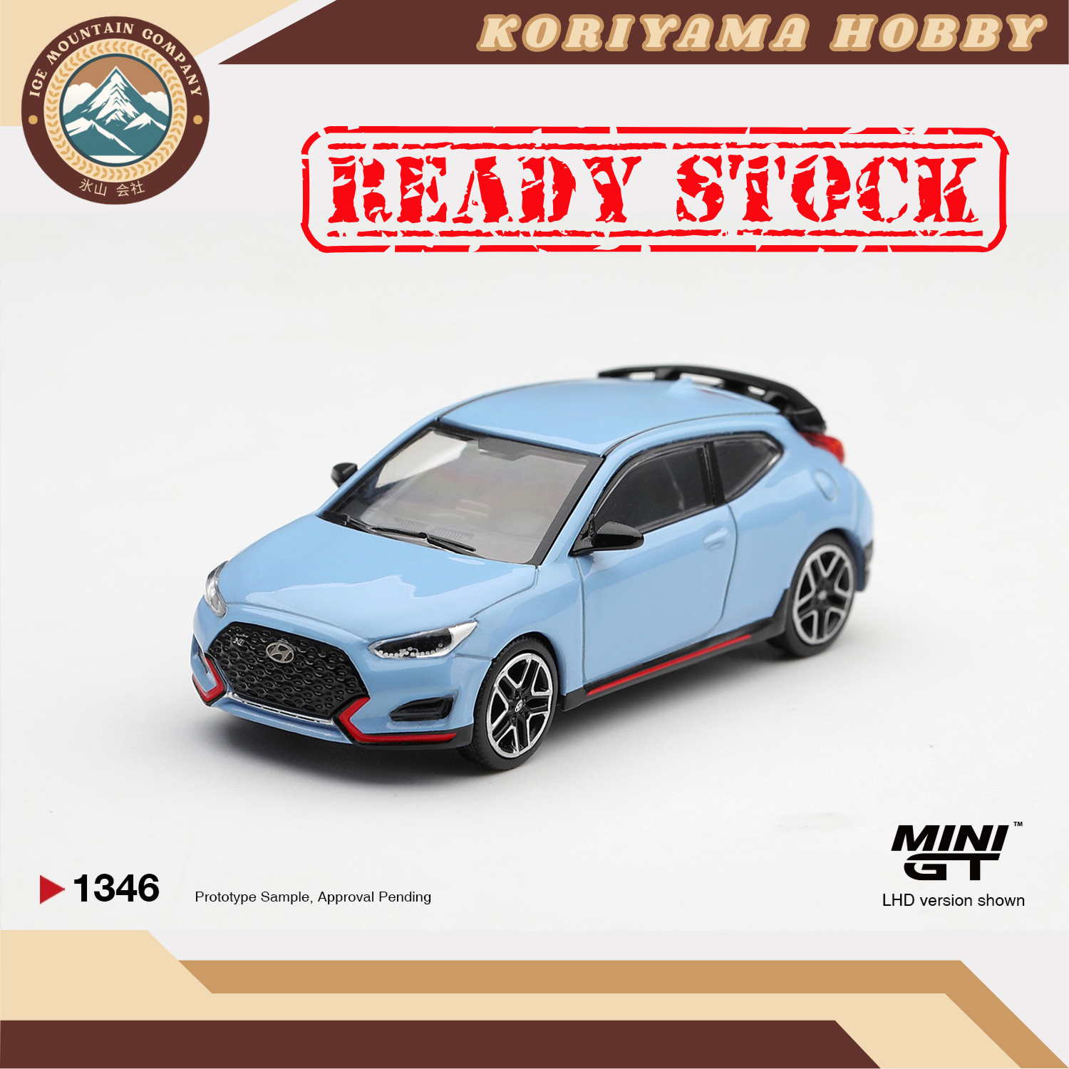 Mini GT 1346 Hyundai Veloster N Performance Blue MiniGT