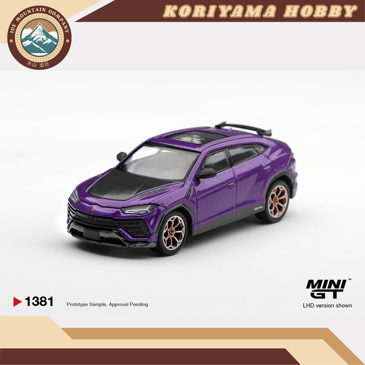 Mini GT 1381 Lamborghini Urus Performante Viola Pasifae MiniGT