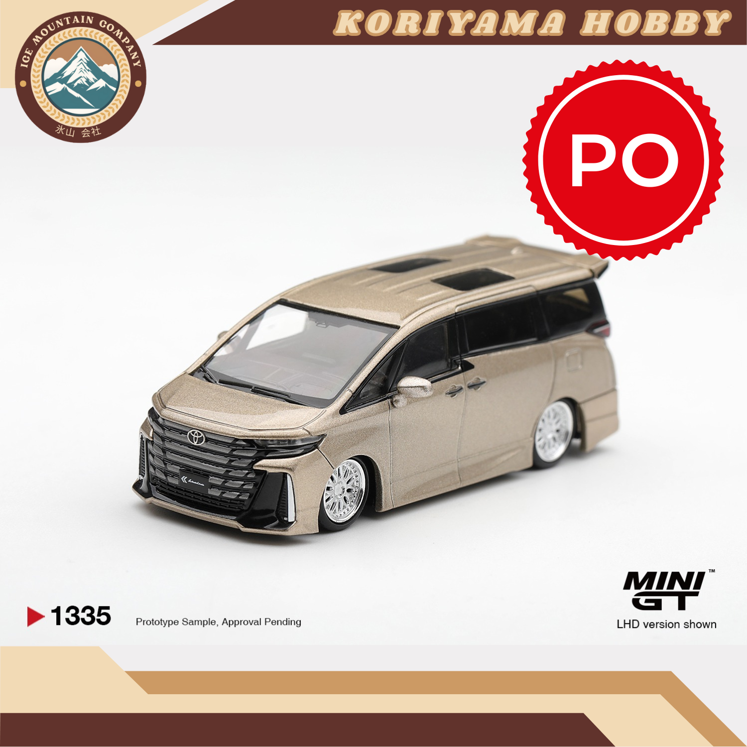 Mini GT 1335 Toyota Vellfire 40 KUHL Gold Metallic MiniGT