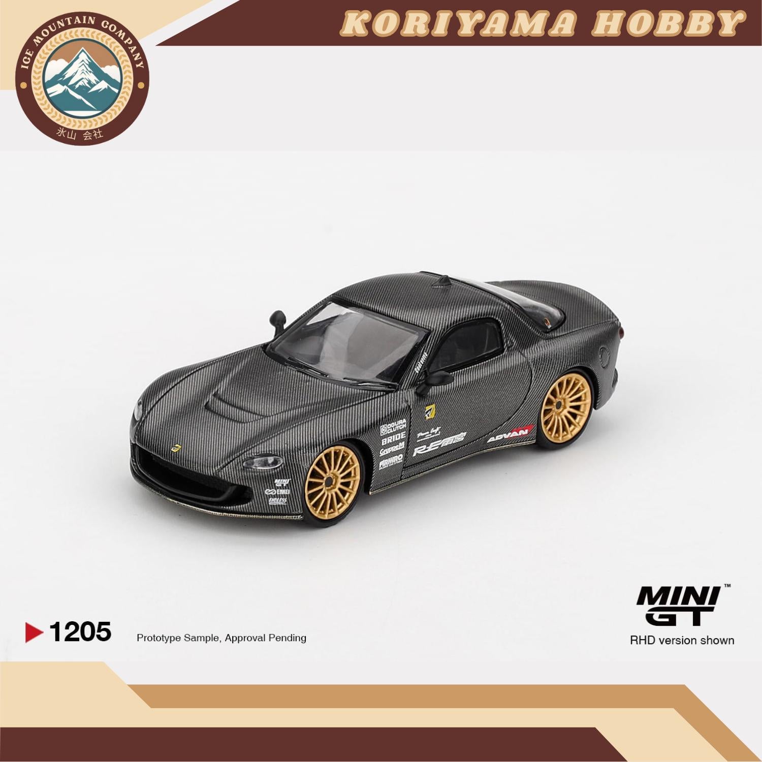 Mini GT 1205 Mazda RX-7 RE-Amemiya Matsukiyo KOKU 3 Rotor NA-7 TAS 2025 Best Tuned Car Award MiniGT