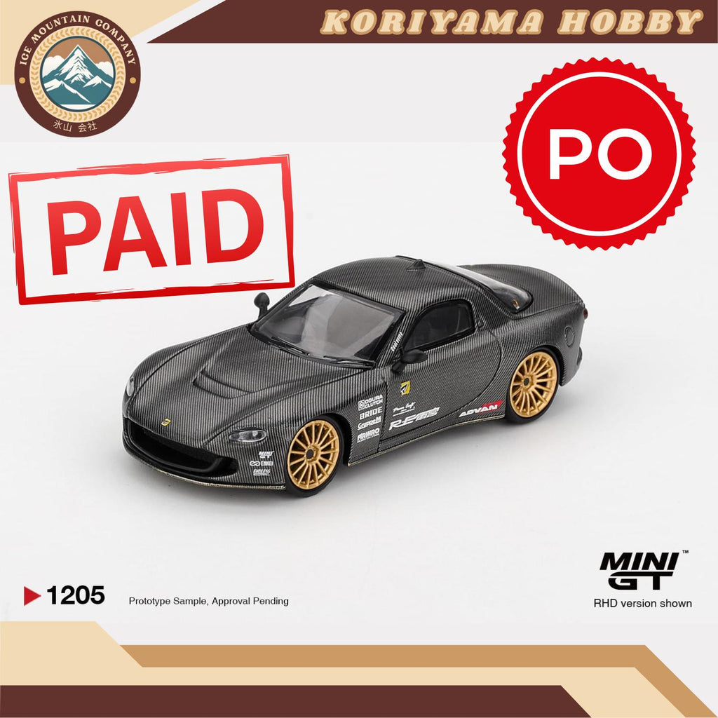 Mini GT 1205 Mazda RX-7 RE-Amemiya Matsukiyo KOKU 3 Rotor NA-7 TAS 2025 Best Tuned Car Award MiniGT