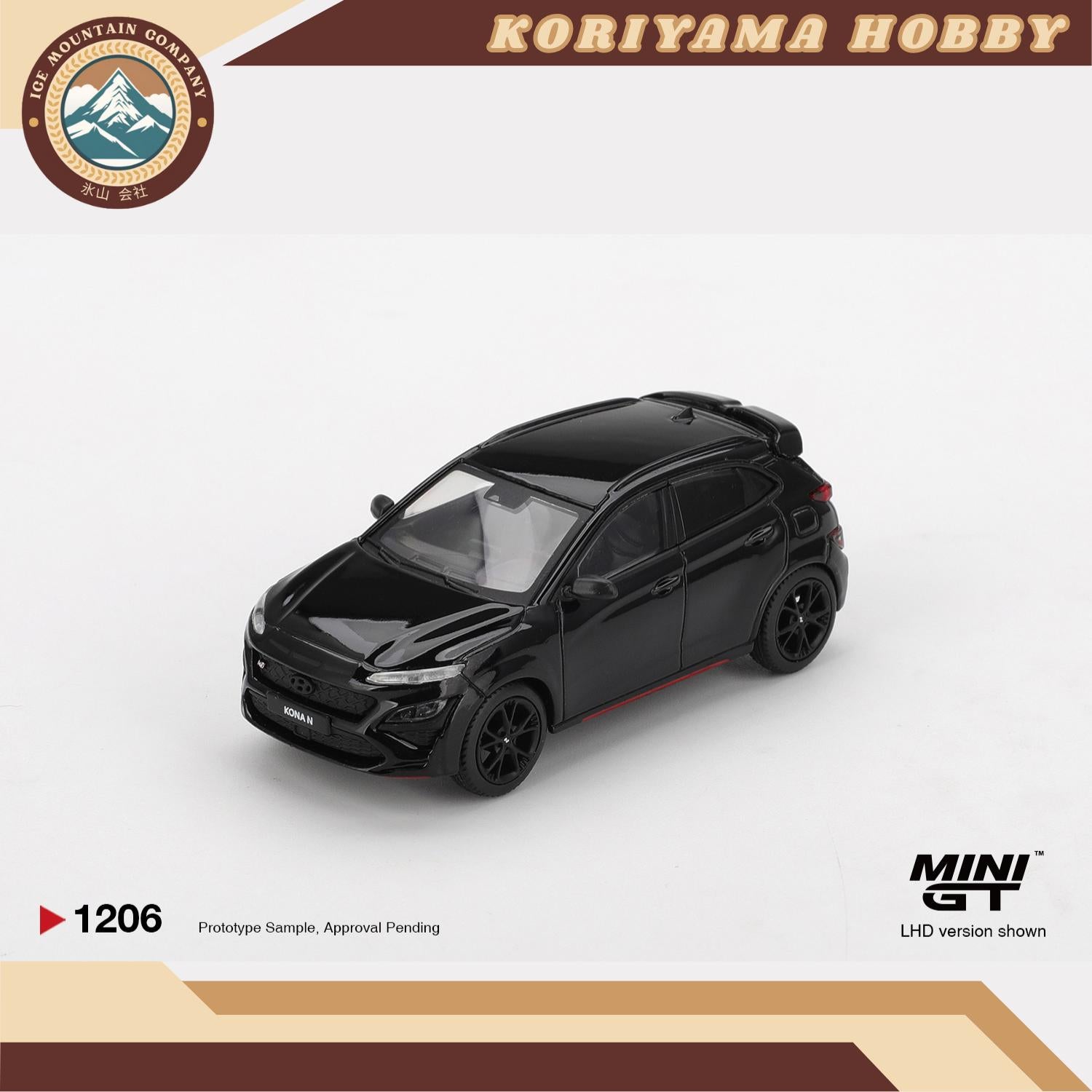 Mini GT 1206 Hyundai KONA N Phantom Black MiniGT