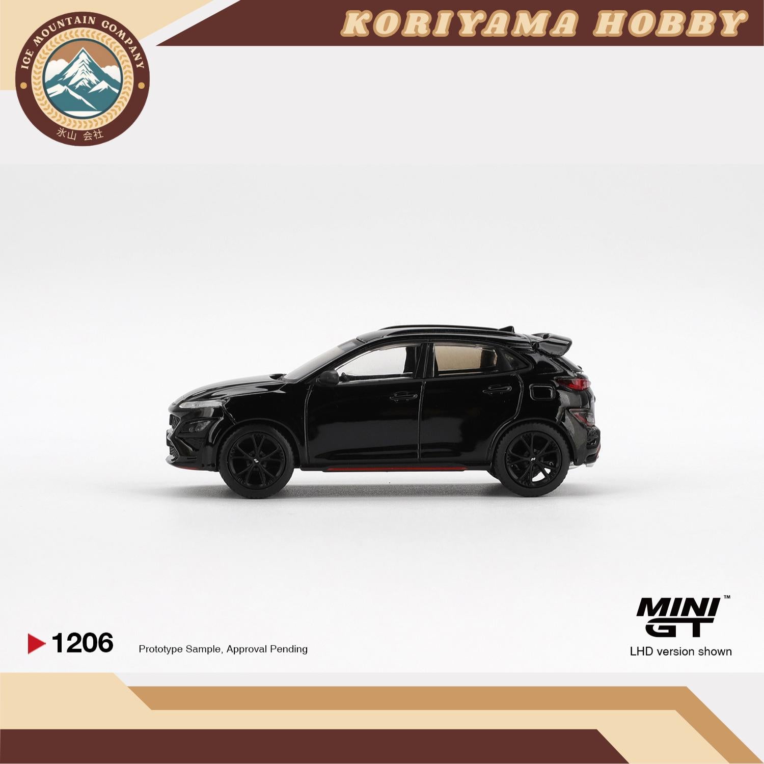 Mini GT 1206 Hyundai KONA N Phantom Black MiniGT