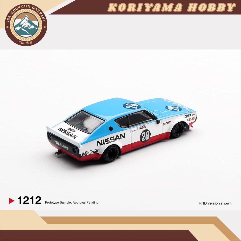 Mini GT 1212 Nissan Skyline Kenmeri Liberty Walk Nissan Racing '75 concept MiniGT